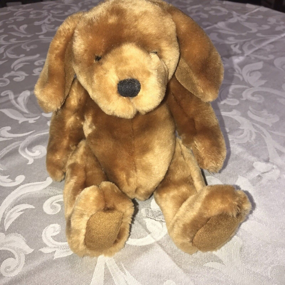 Velvets‎ by Greek Puppy Dog Brown ASI62960 Plush Vintage 10"